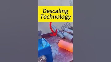 Descaling machine for hot #forging  induction heated round bars scale cleaning #rollforming
