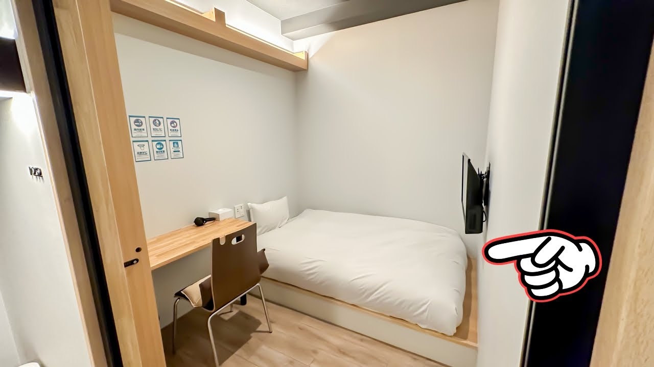 Слишком просторно! Капсульный отель полон каждый день 😴🛌 Осака, Япония 🇯🇵 hotel atarayo osaka