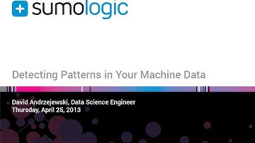 Detecting Patterns in Your Machine Data - Webinar