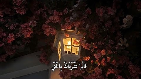 سورة الحجر (55-56) القارئ هزاع البلوشي🤍🍃