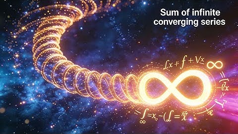 Sum of infinite converging series