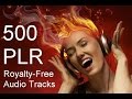 500 plr music audio sound tracks royalty free