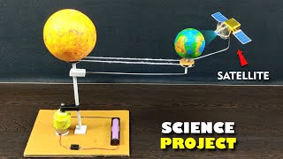Geostationary Satellite Working Model|| Science Exhibition Working Model|| Satellite Model #science 