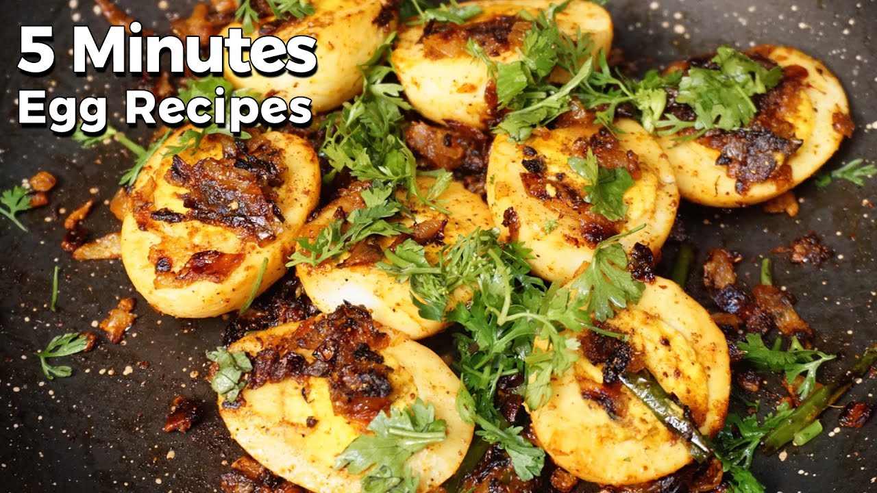 Egg Recipes with in 5 mins | 5 Minute Egg Recipes | 5 నిమిషాలు లో చేసుకునే 6 కొత్త ఎగ్ రెసిపీస్ | Hyderabadi Ruchulu