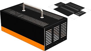 Tutorial #038 SolidWorks: dark terror, orange amplifier chassis