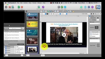 ProPresenter 6 Tutorials: New features part 4 -- Marquees and scrolling text