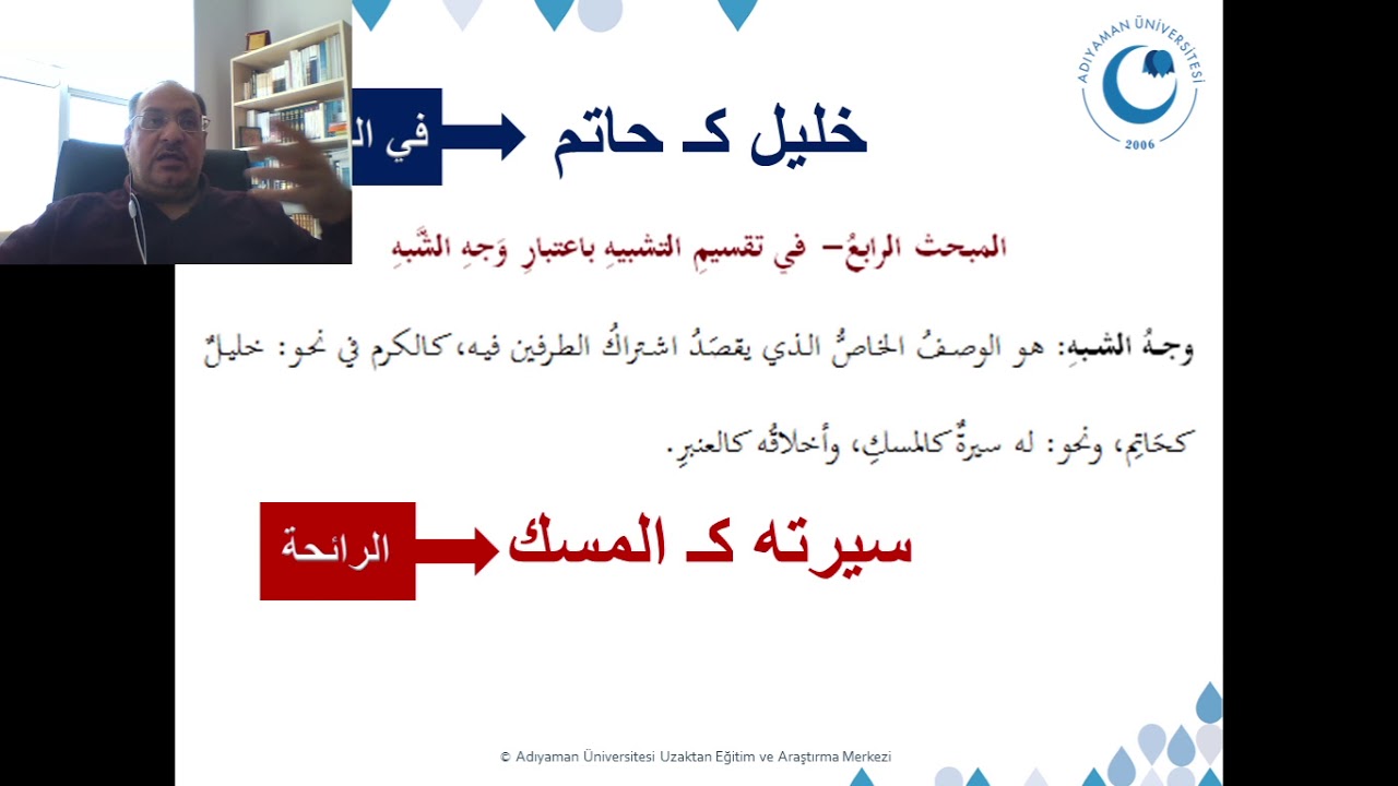 الدرس السابع طرفا التشبيه بِاعتبار وجه الشبه 24/11/2020