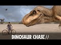 Trex chase  jurassic world fan movie  dinosaurs in real life