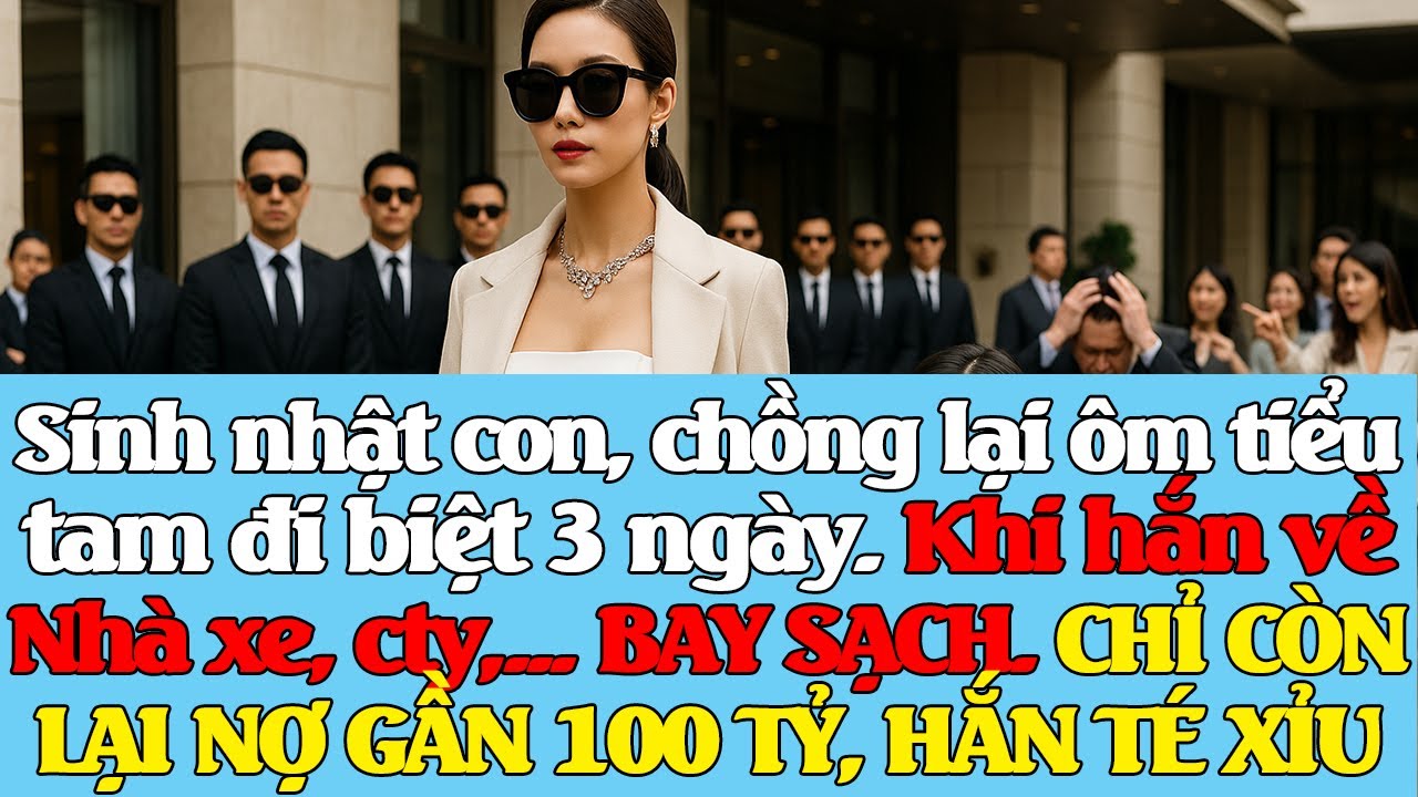 SN con, chồng ôm tiểu tam đi 3 ngày.Khi hắn về Nhà xe, cty,...BAY SẠCH. HẮN TÉ XỈU KHI NỢ GẦN 100 TỶ