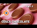 DISCS CHOCOLATE in BLENDER (SERIES WITH GEOMETRY NODES) | Part 2