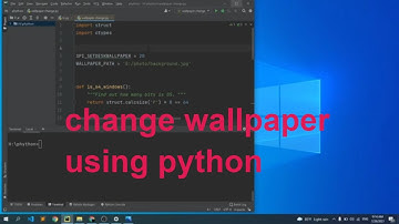 Change Your desktop background using python || struct || ctypes