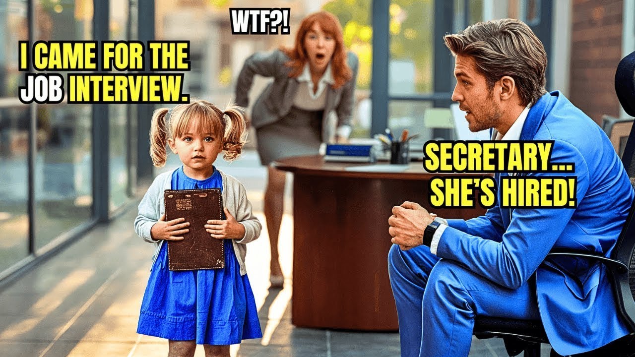 Little girl shows up for a job interview — CEO learns her mom’s in the hospital and is shocke