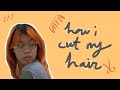 how i cut my shag mullet!!