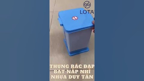 THÙNG RÁC ĐẠP NHÍ NHỰA DUY TÂN, thùng rác nhỏ mini tiện lợi, sử dụng văn phòng gia đình