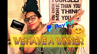 WE HAVE A WINNER!! #Giftcardgiveaway #Paypalgiveaway #Moneygiveaway