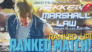 STRATEGIST TO COMBATANT!!👍Mighty's Random Play:TEKKEN 8 - Marshall Law Ranked Match(RANKED UP!)