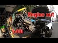 WE PULLED THE ENGINE OUT OF THE 540I !!!