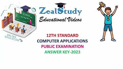 12th Std Computer Applications Public Examination Answer Key-2023