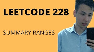 228. Summary Ranges