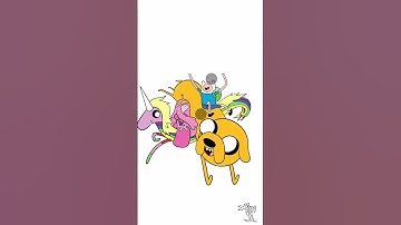 Infinite loop •  ADVENTURE TIME  • #procreate #drawing #shorts #shortsvideo  #digitalart