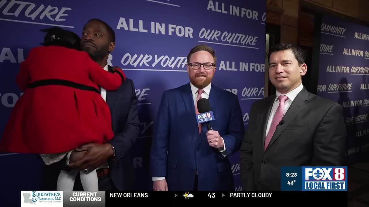 Councilman Freddie King III at the inauguration of Mayor-elect Helena Moreno