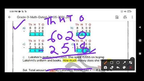 Grade 3 Math Dated 20 05 2021