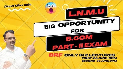 Business Regulatory Framework Explanation for B.com Part - ii Exam (L.N.M.U, Darbhanga) Live 1