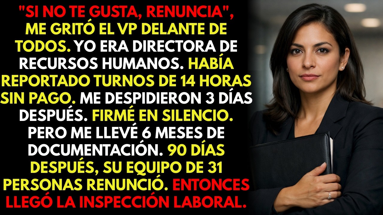 El VP me gritó “si no te gusta, renuncia”. 3 meses después, su equipo entero se fue igual que yo