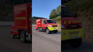 🚒🔥Intervention DA + MPR sur un important feu de forêt en Lozère  #firefighter #feu