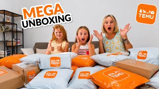 MEGA TEMU UNBOXING! WE GOT TONS OF PRODUCTS FOR FREE! 😱🎁 screenshot 3