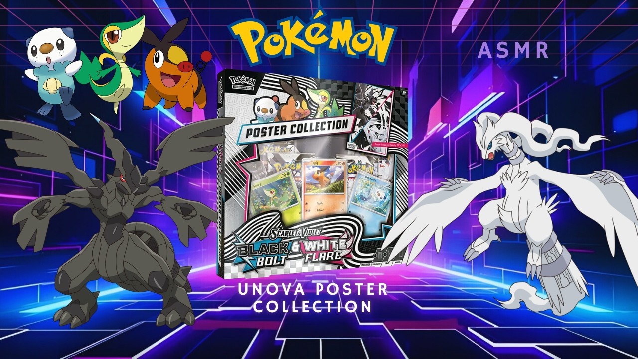 Opening the Pokémon Black Bolt & White Flare Poster Collection!