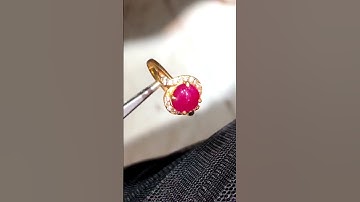 Nhẫn nữ vàng 10k đá ruby Lục Yên [ HV1013-13 ] giá 5.500k - 0921400999