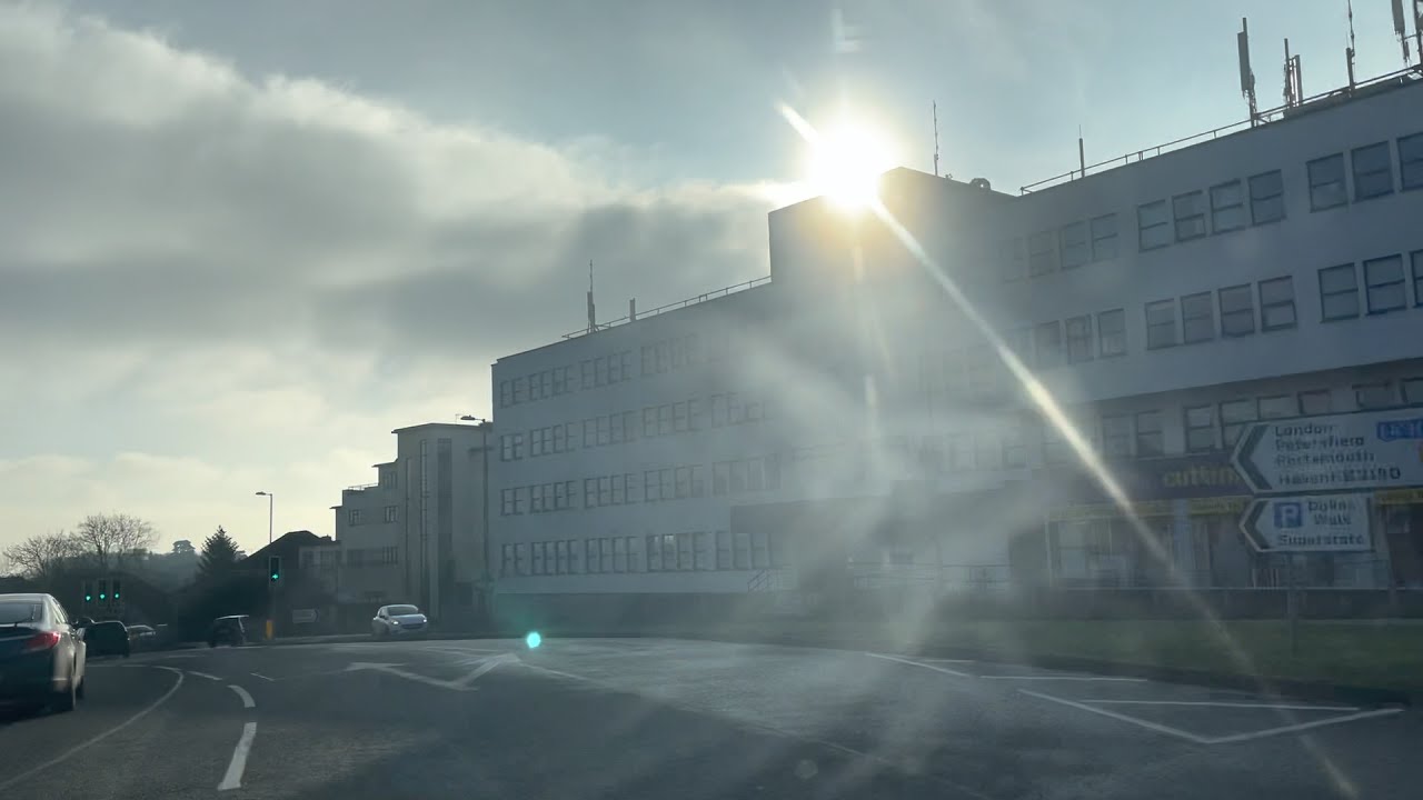 iPhone 12 Pro Max sensor-shift 10-bit HDR Dolby Vision dashcam test vid driving Cowplain to Eastney