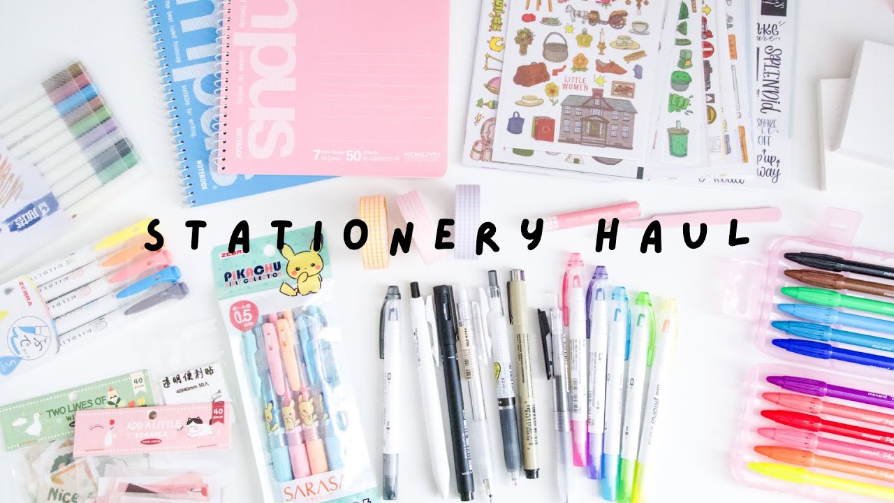 stationery haul ft. stationery pal YouTube