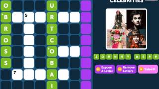 Crossword Quiz CELEBRITIES Level 4 - Walkthrough