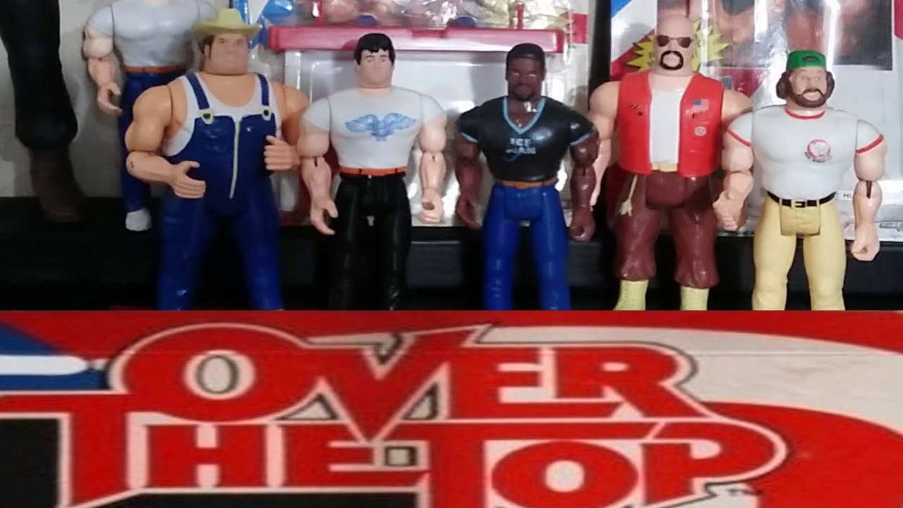 RETRO-WED: 1986 LEWCO OVER THE TOP ENTIRE TOY LINE OF FIGURES, TABLE AND OVERSIZED FIGURE