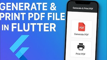 How to generate PDF and print PDF file in Flutter App? Create PDF in Flutter step by step tutorial