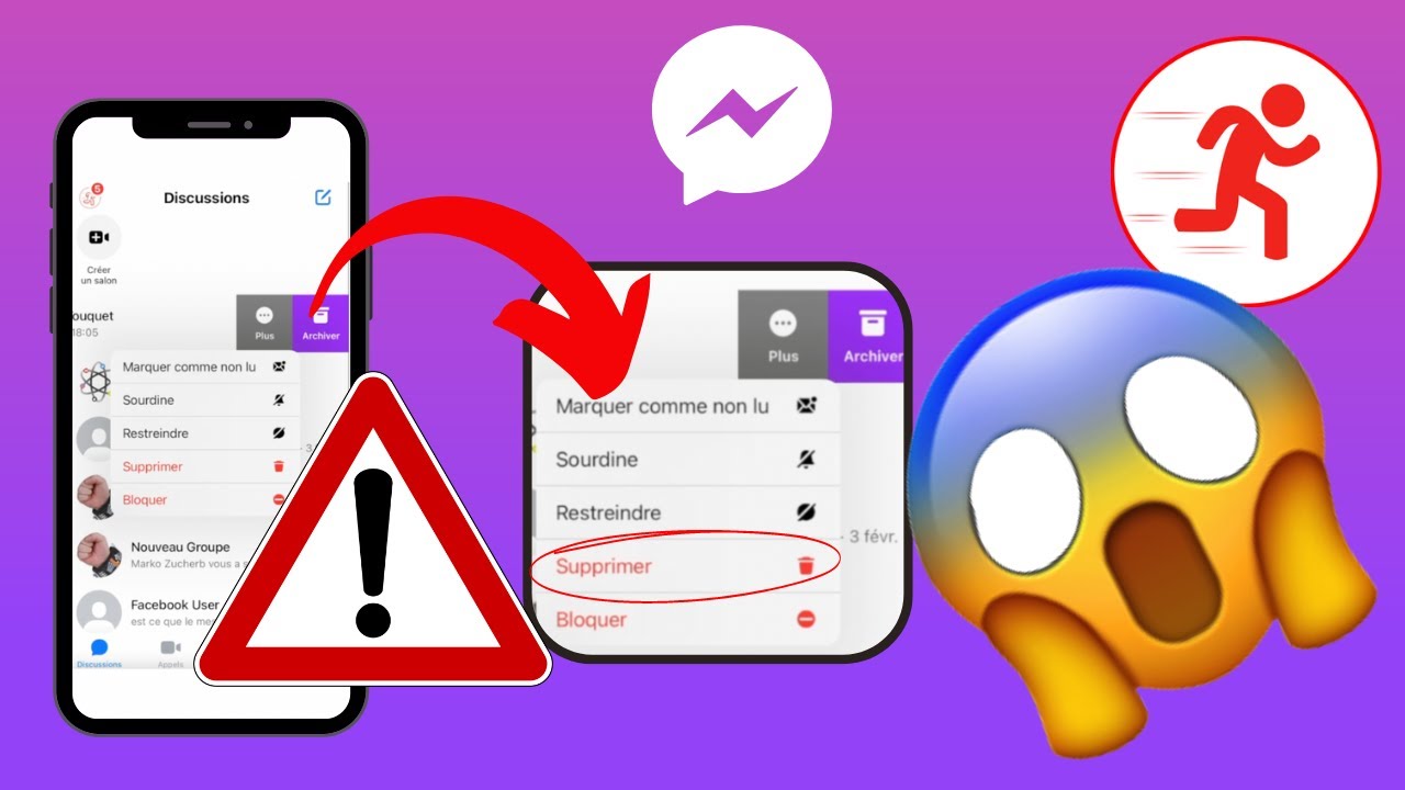 Supprimer plusieurs messages Messenger : NE FAIS PAS ÇA ! - YouTube