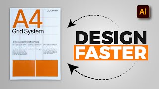 Design Faster with Grids in Illustrator !!