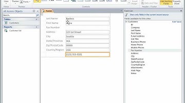 In Access: Introduction to form and report layouts
