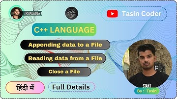 appending data to a file | Reading data from a File | part 2 | #tasincoder