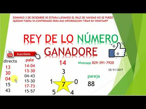 NUMERO PARA EL 25/11/2017