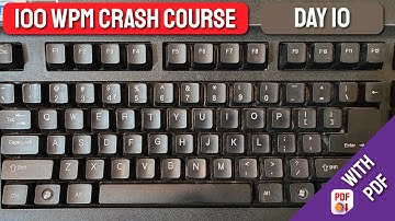 100 WPM Crash Course - DAY 10 | Free Typing Lessons | Tech Avi