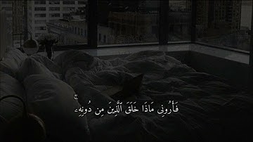 هذا خلق الله فأروني ماذا خلق الذين من دونه بل الظالمون في ضلال مبين. سورة: لقمان ، الآية(11)