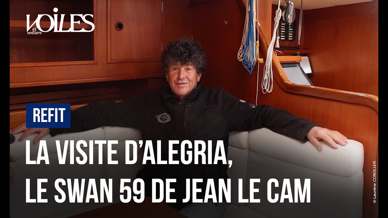 ⁣« Ça va être une découverte » : visite du Swan 59 de Jean Le Cam pour la Route du RhumVisite Swan 59