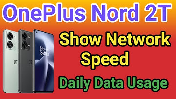 OnePlus Nord 2T 5G Show Daily Data Usage kaise kare How To Show Daily Data Usage Setting In OnePlus