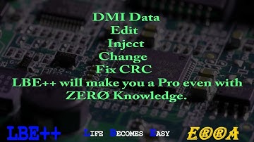 Toshiba Change / Edit / Inject DMI Data With LBE-Pro ( English & French Subtitles available ) 😎