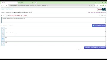 cs201p regular quiz3 spring 2023#cs201 #cs201 #cs201p #quizsolution