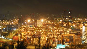 time lapse @ Hong Kong Container Terminal