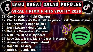 Lagu Barat Galau Bikin Candu | Viral Tiktok & Hits Spotify 2025 | Tanpa Iklan